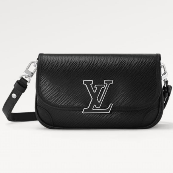 Louis Vuitton Black Epi Leather Buci Bag. Adjustable for Crossbody/Shoulder. - Picture 3 of 15